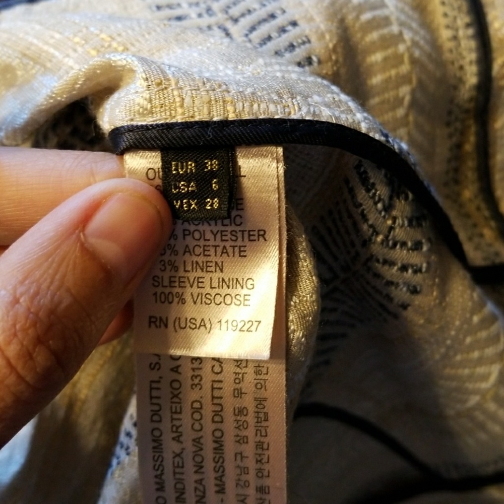 NWOT MASSIMO DUTTI RUNAWAY BLAZER - Picture 5 of 6